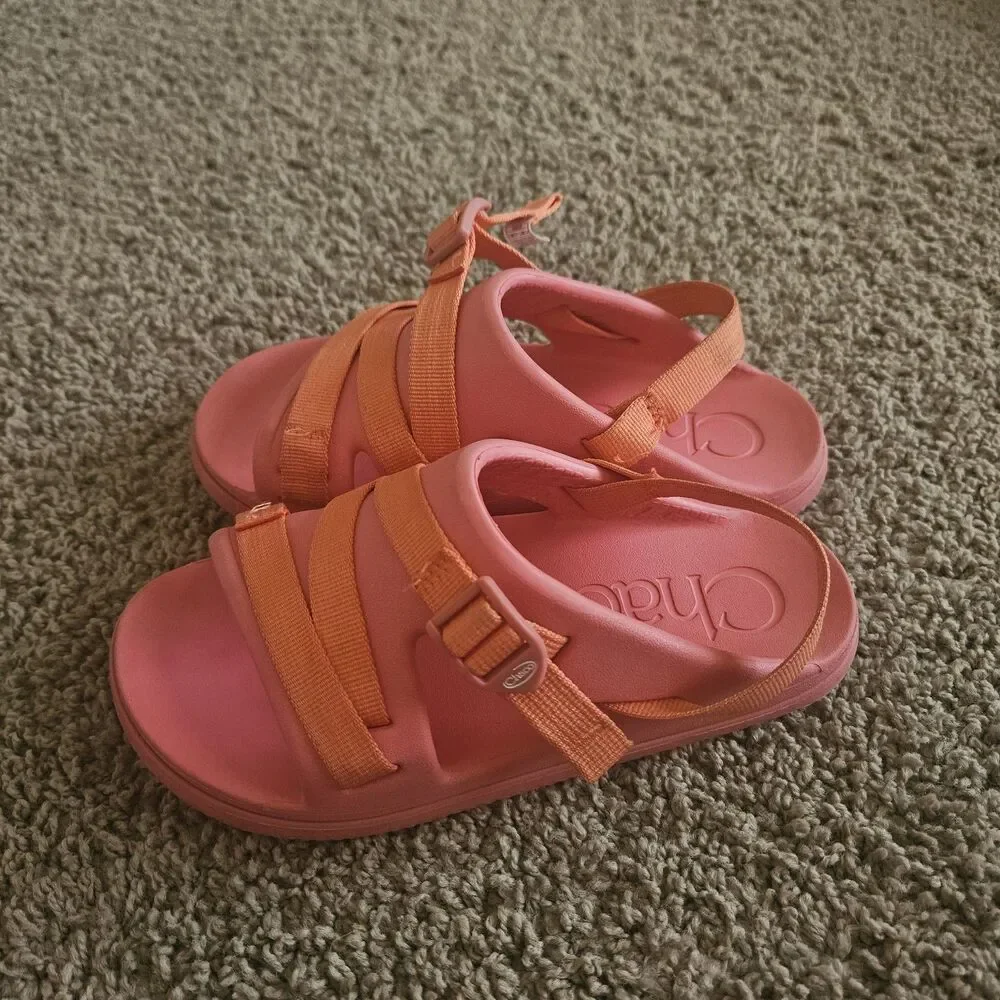 Chaco Chillos Sport Sandals Pink Girls Kids Youth Size 4 M Summer